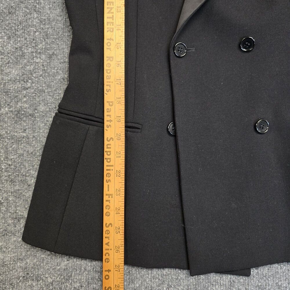 Etro Tuxedo Style Double Breasted Button Blazer Jacket Black Women's Sz EU 42 - Picture 11 of 11